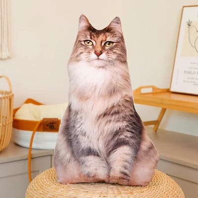 Simulatie Katten Pluche Kussen Knuffeldier Schattige Levensechte Kitten Huisdier Pop Huisdecoratie Bankkussen Creatief Cadeau Voor Verjaardag about 48cm