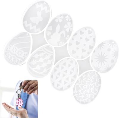 Easter Silicone Mallen voor Haringen, Sleutelhangers en Dierfiguren voor DIY Kaarsen, Zeep en Ambachten
