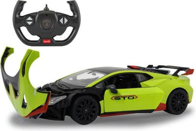 Jamara RC voertuig Auto - 402125 RC Sport Auto - Lamborghini Huracan STO - Groen RC Model Kant en Klaar - 1:14 Bestuurbare Auto
