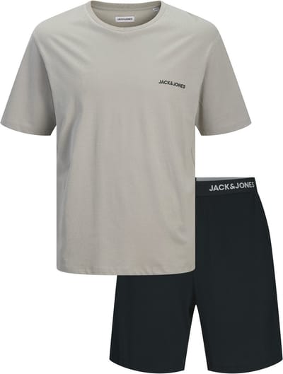 JACK&JONES - JACEVEREST SS TEE AND SHORTS SET W - Heren - T-shirts