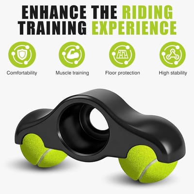 Rocker Plate Voeten - Indoor Cycling Adapters - Fietstrainer Stabiliteit - Met 8 Tennisballen - 4 Stuks Set