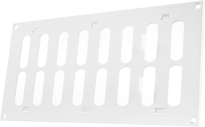 Verstelbaar Metalen Ventilatie Rooster 300x150mm Wit voor Luchttoevoer en Verwarming