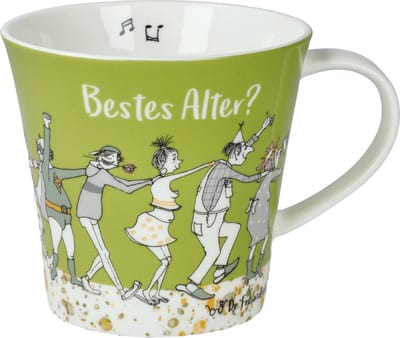 Goebel - Barbara Freundlieb | Koffie / Thee Mok Das beste Alter | Beker - porselein - 350ml - 2 stuks