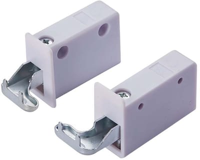Set van 4 Verstelbare Wandkast Hangers - Wit Plastic - Max. 75 kg