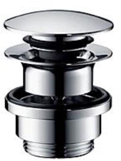 Hansgrohe- Push-open afvoerplug -1 1/4" - Gepolijst zwart chroom