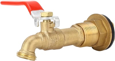 Rain Bar, Brass Quarter Turn Ball Valve with Shot for Water Tanks, Swimming Pools, Tubs, Solid Brass Fittings for - ShopVlot