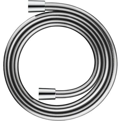 Duravit Doucheslang 125 cm – Anti-Knik & Draaibaar – TwistStop – Kunststof Metaallook – Universeel 1/2" – Chroom Hoogglans