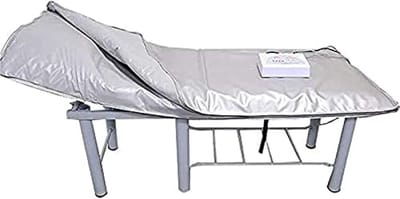 Saunadeken - Warmte deken infrarood - Wellness thuis - Twee warmtezones - 180 x 80 cm - Paars