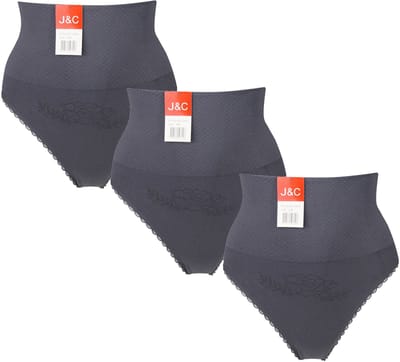 3-pack Dames corrigerende string J&C 3235 Grijs - maat S/M