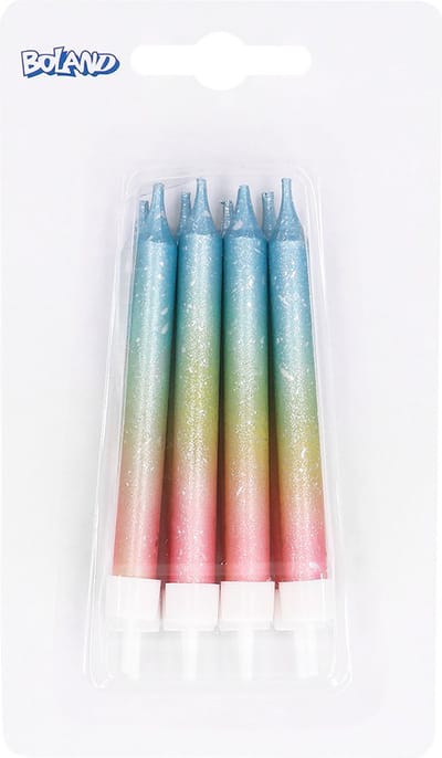 Boland - 8 Kaarsjes Pastel Pastel,Multikleur - Geen thema - Verjaardag