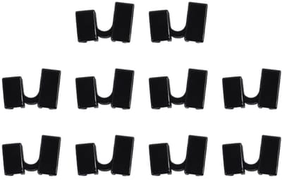 Dailygoods- Trainingshulpmiddelen 10 stuks - Herbruikbare Eetstokjeshulp - Zwart - Vlekbestendig - Duurzaam - Voor Beginners - Eetstokjes