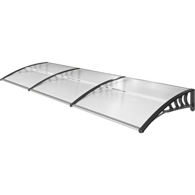 4goodz Deurluifel Afdak 90x295 cm - Overkapping polycarbonaat - Transparant