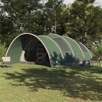 vidaXL Tunnel Tent 8-Person met dak Groen 710 x 460 x 245 cm