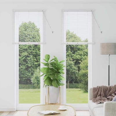 vidaXL - Venetiaanse - jaloezie - Wit - 220 - x - 80 - cm - 25 - mm - Aluminium
