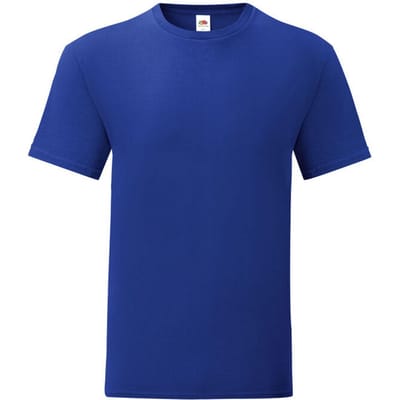 Fruit of the Loom Heren Iconisch 150 T-Shirt (Kobaltblauw)