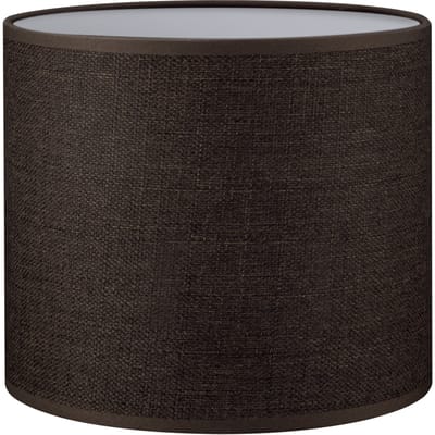 Home Sweet Home Lampenkap Canvas cilinder - van stof - donkerbruin - Moderne stoffen Lampenkap - 20/20/17cm - E27 lamphouder - voor wandlamp,