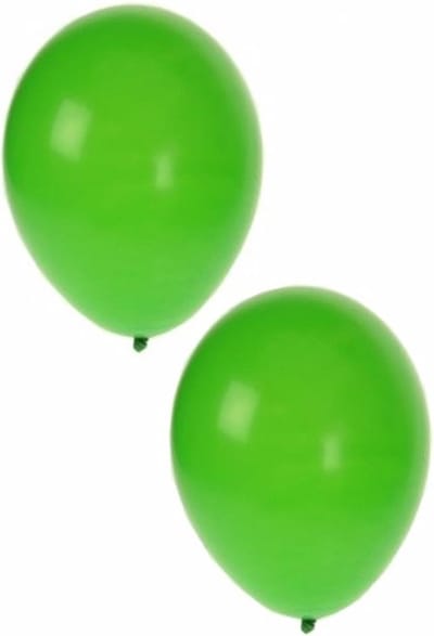 Bellatio Decorations party ballonnen - 50x stuks - groen - 27 cm - verjaardag - versiering - feestartikelen