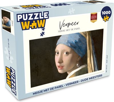Puzzel Meisje met de parel - Vermeer - Oude meesters - Legpuzzel - Puzzel 1000 stukjes volwassenen