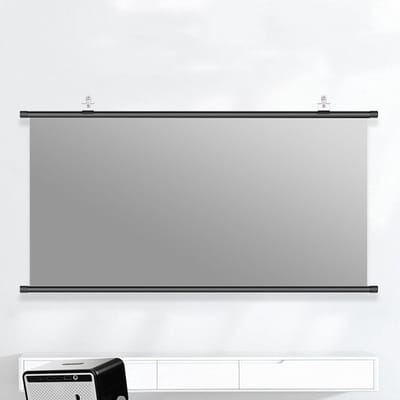 Projectorscherm Intrekbaar - Projectiescherm Wandmontage - Thuisbioscoop Creëren - Anti-verblindend Optisch Materiaal - 60 inch (16:9) - Mat Wit