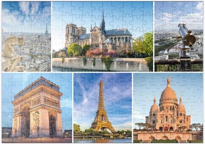 MyPuzzle Parijs - Notre Dame, Eiffeltoren En Sacre Coeur - Premium 200 Stukjes Puzzel - MyPuzzle speciale collectie van Starnberger Spiele