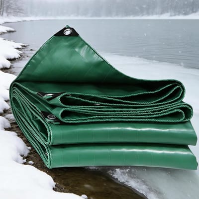 Waterdicht Zeildoek - Tarp Dekzeil - Bescherming Buiten - Zwaar Uitgevoerd - 150 x 220 cm - Groen