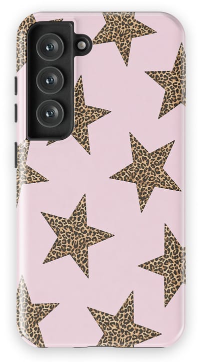 DripCase Hoesje Samsung Galaxy S23 | Sterren Design | Magnetisch Opladen | 2-in-1 Ontwerp | Stars Backcover Wild Pink