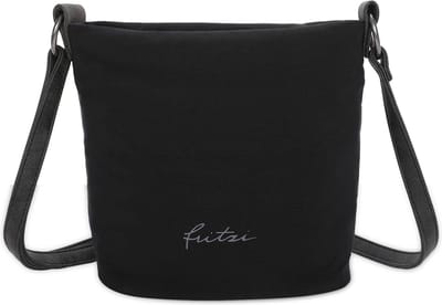 Fritzi aus Preußen Schoudertas Jimbo03 Nylox Crossbody Bag Black Zwart