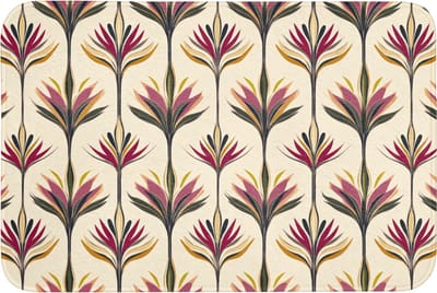 Badmat 90x60 cm - Antislip - Waaier - Motief - Kleurrijk - Badmatten voor badkamer - Badkamermat - Douchemat - Badkamer mat