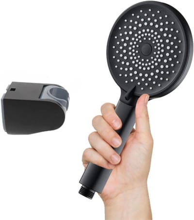 Handdouche - Zwart Mat - 12 cm - Hoge druk functie - Voor badkamer