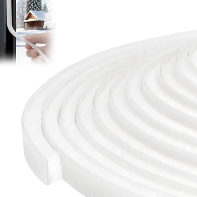 Zelfklevende tochtstrip voor deuren en ramen - 6mm x 9mm x 5mm borstelafdichting, luchtstopper voor schuifdeuren en buitendeuren, energie-efficiëntie en geluidsisolatie