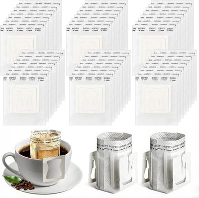 Dailygoods - 200 Stuks Druppelkoffiezakken - Koffiefilter Papieren Zak voor Thuis en Kantoor