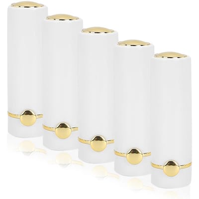 5 stuks Witte Draagbare DIY Lege Lippenstift Tube Lippenstift Fles Container Cosmetisch Gereedschap white