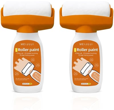 NTH products- Wandverf 2-in-1 - Reparatieverf - Witte Roller - Voor Krassen en Beschadigde Muren - Eenvoudig in Gebruik - Navulbaar - Muurverf