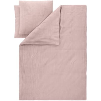 LIVARNO Mousseline dekbedovertrek 240 x 220 cm (Lichtroze)
