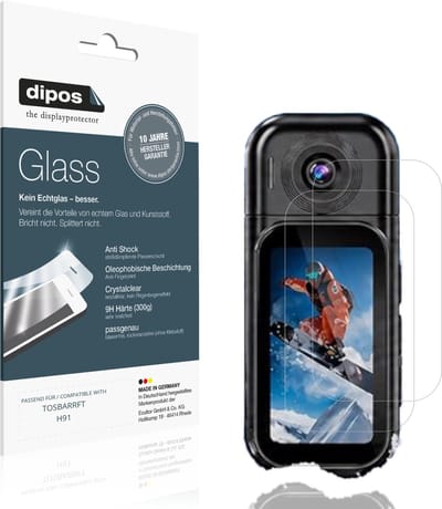 dipos – 2x Pantserfolie geschikt voor TOSBARRFT H91 | 9H Screenprotector