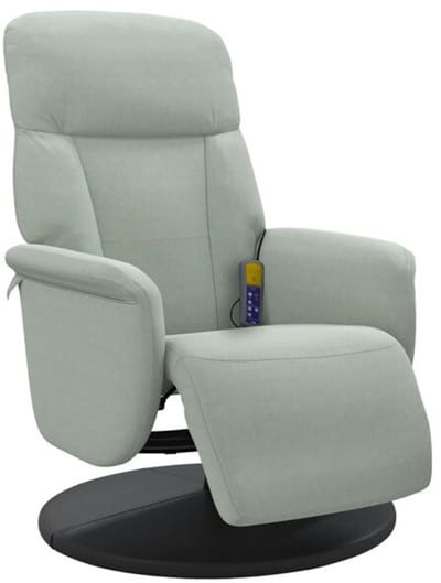 Massagestoel - Relaxfauteuil - Zetel - 1 persoons - Met armleuning - Zeer comfortabel - Elektrisch - Lichtgrijs