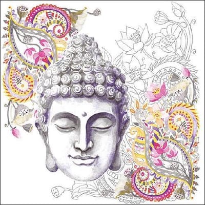 Ambiente servetten - 33x33cm - 20 stuks - Buddha