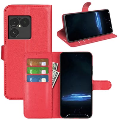 MobyDefend Hoesje - Geschikt voor Sony Xperia 1 VIII - Kunstleren Wallet Book Case (Sluiting Voorkant) - Rood