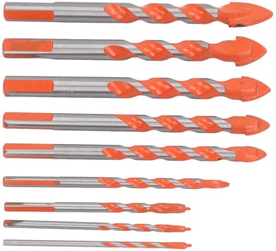 Steenborenset - Metselwerk Boren - Muren Boren - Hardmetalen Punt - 9 Delig