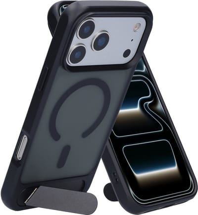 Mobiparts hoesje geschikt voor Apple iPhone 17 Pro Max - Hardcover - MagSafe - Zwart Transparant