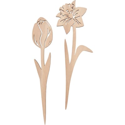 VBS Houten stekers bloemen "Tulp en Narcis"