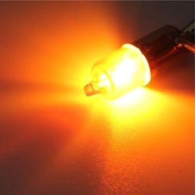 Set van 4 mini amber halogeen knipperlichtlampen 12V 23W Ba9S voor motorfietsgebruik