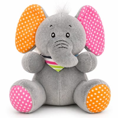 Topknuffels® Olifant Zittend Pluche Knuffel Dier 16 cm - Speelgoed Knuffels voor Kinderen Jongens Meisjes - Knuffeldieren - Animal Plush Toy
