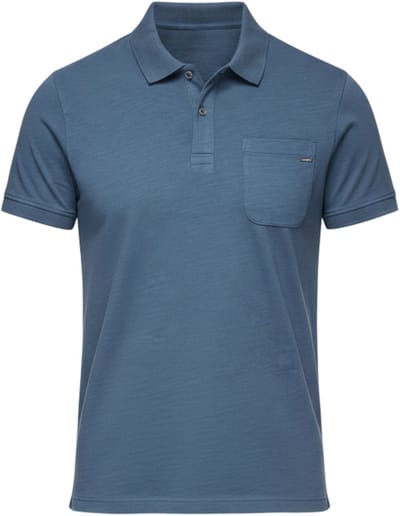 OMBRE Polo - Regular Fit - Katoen - Korte Mouw Donkerblauw S