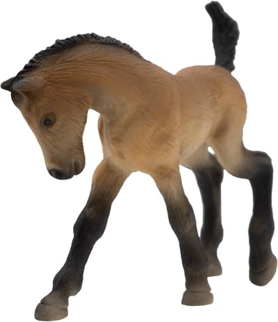 Bullyland 62680 – Speelfiguur en verzamelfiguur Trakehner Veulen – ca. 7,4 cm – levensecht en detailrijk vormgegeven – ideaal als educatief speelfiguur, taartdecoratie of klein cadeautje voor kinderen vanaf 3 jaar.