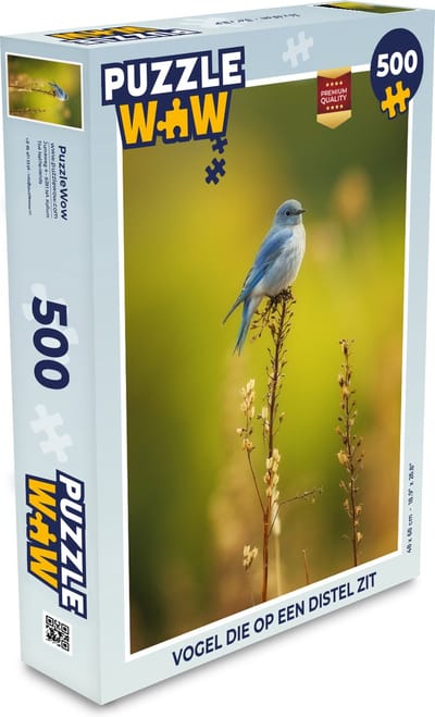 Puzzel Vogel die op een distel zit - Legpuzzel - Puzzel 500 stukjes