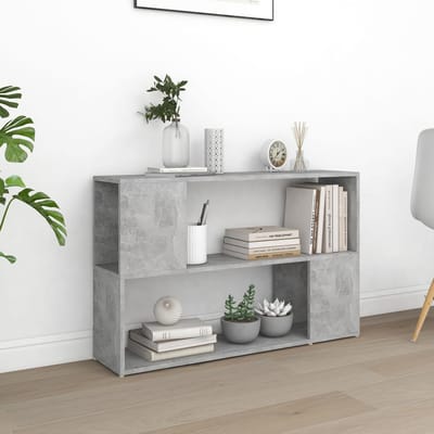 vidaXL - Boekenkast - 100x24x63 - cm - bewerkt - hout - betongrijs