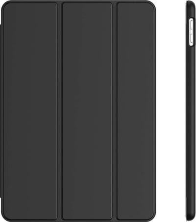 Tablethoes Geschikt voor: Apple iPad Mini 4 Ultraslanke Hoesje Tri-Fold Cover Case - Zwart
