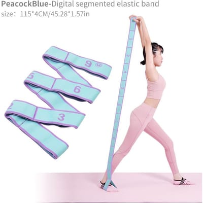 Elastische Yoga Rekband Voorzien Van Lussen Rekband Perfect Voor Ballet Been Lichaamsgebied Rekband Geschikt Voor Yoga Dans Pilates
