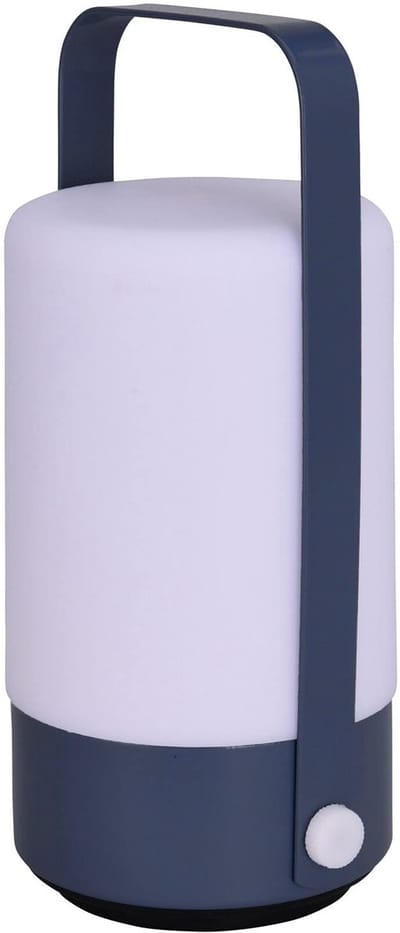 Dailygoody - LED-tafellamp - Campinglamp - Warm-witte acculamp voor binnen en buiten - Donkerblauw - Sfeerlicht - Geschikt voor slaapkamer en woonkamer